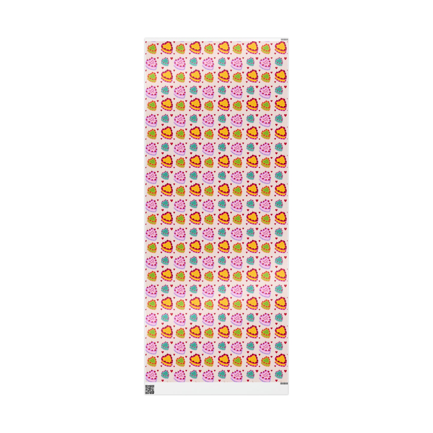 Sweetheart Retro Cake Pattern Gift Wrapping Paper Roll