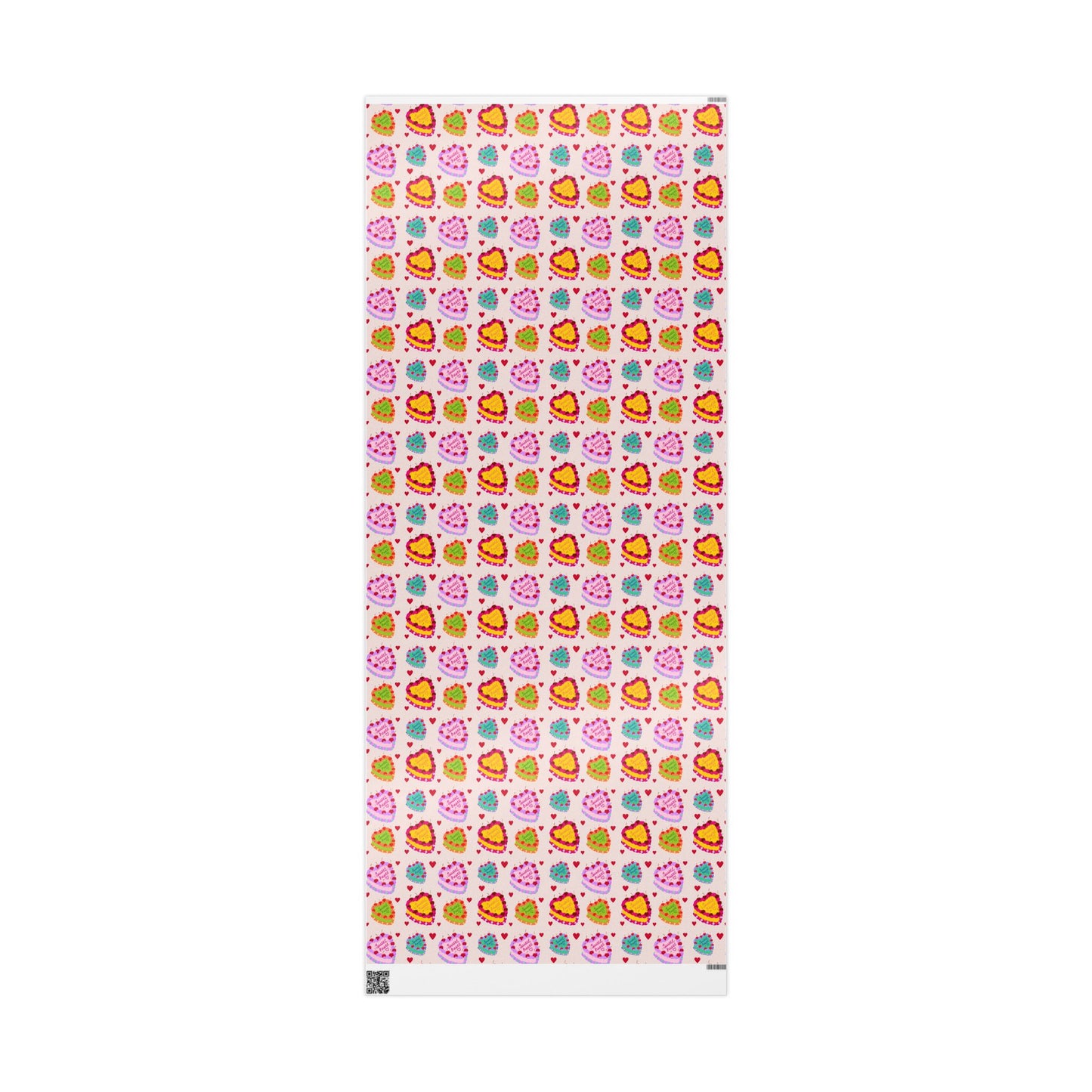 Sweetheart Retro Cake Pattern Gift Wrapping Paper Roll